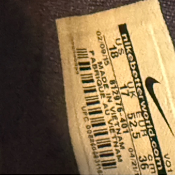 Nike Zoom Men's Navy Blue Athletic Shoes basketball size 18 - Picture 12 of 12